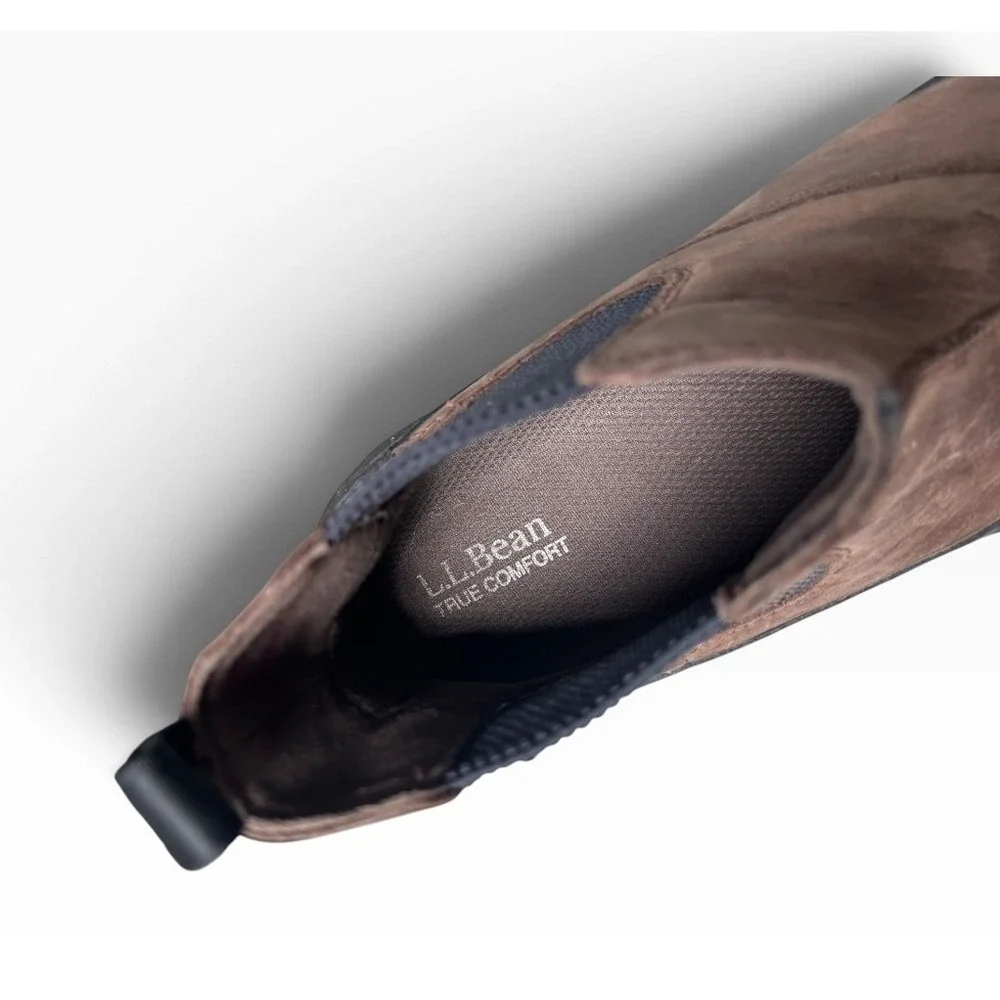 LL Bean Next Venture Chelsea Boots Mens 11.5 Brown Waterproof Vibram 525792